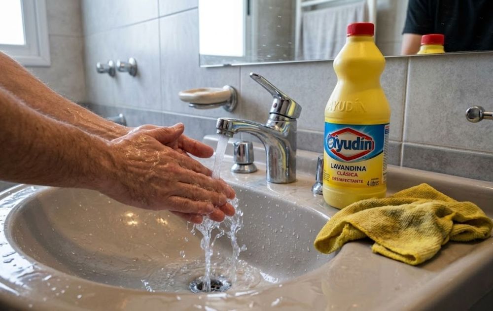 Para la próxima limpieza, no olvides de utilizar guantes apropiados y seguí las instrucciones que figuran en el envase de la lavandina.