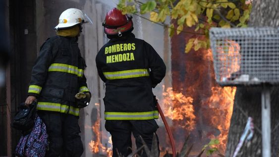 Incendio en una vivienda de Las Heras
