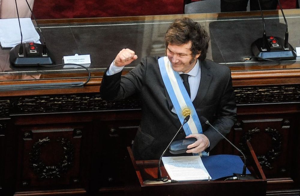 Discurso del presidente Javier Milei ante la Asamblea Legislativa en el Congreso. Foto: Federico Lopez Claro