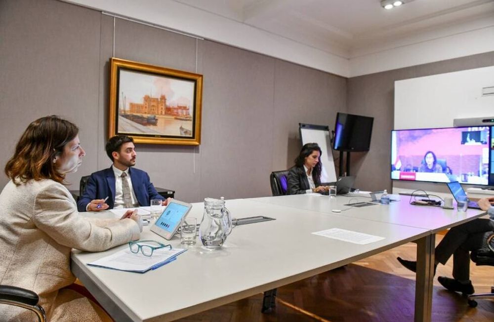La ministra de Economía, Silvina Batakis, participó de manera virtual del primer día de reuniones de ministros y ministras de Finanzas y presidentes de Bancos Centrales del G20.