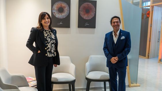 Los doctores Adriana Lotfi y Juan Carlos Grandin, directivos de GEOF.