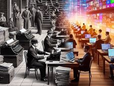 Periodismo: testigo y guía de lo que somos. Imagen creada con IA Periodismo: testigo y guía de lo que somos. Imagen creada con IA