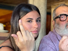 Jorge Lanata y su hija.