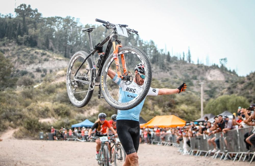 Catriel Soto, el ganador de Elite Sub 23./Gentileza prensa de Asociación Ciclista Mendoza.