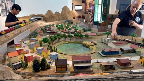Los Andes | Vista de una de las maquetas de las estaciones Benegas y Godoy Cruz. Foto:  Orlando Pelichotti