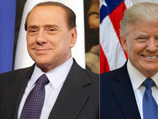Silvio Berlusconi y Donald Trump.