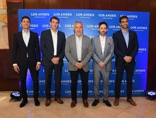 Camilo De Lillo, Juan Franco Badaloni, Gobernador de Mendoza Alfredo Cornejo, Pablo Dellazoppa y Gianni Badaloni.