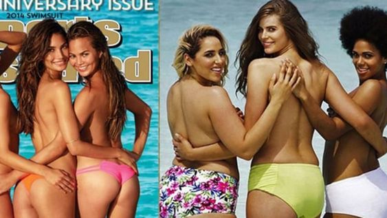 Modelos extra large en bikini en una campaña por la inclusión