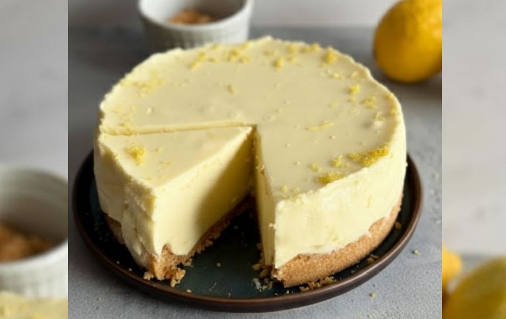 torta helada de limón.
