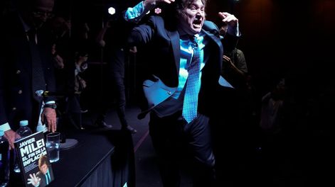 Los Andes | Cuánto mide el candidato presidencial argentino Javier Milei (AP Foto/Natacha Pisarenko, Archivo)