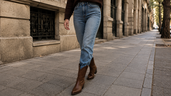 las botas texanas vuelven a ser tendencia en este invierno 2026 y se combinan de estas 3 formas