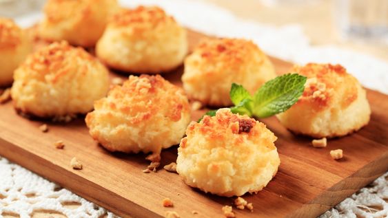 como hacer macarrones de coco en 15 minutos con 4 ingredientes que tenes en la cocina
