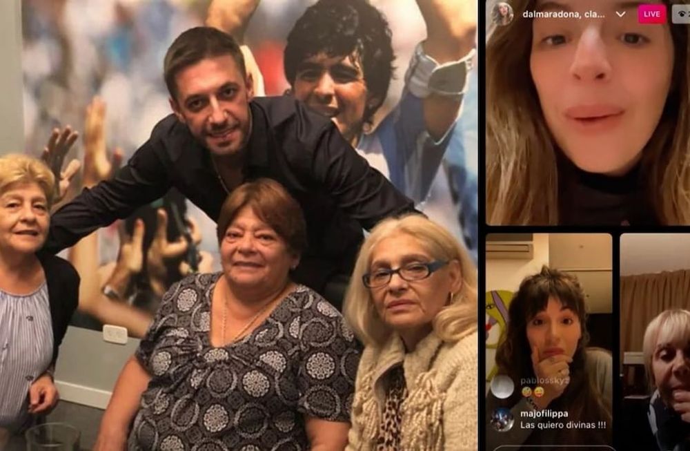 La respuesta de Dalma, Gianinna y Claudia a las hermanas de Diego Maradona.