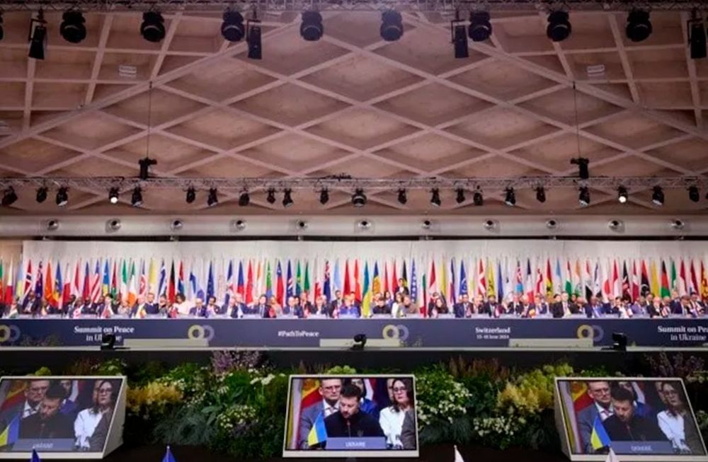 Los países que no firmaron la declaración de la Cumbre por la Paz de Ucrania. Foto: Crónica