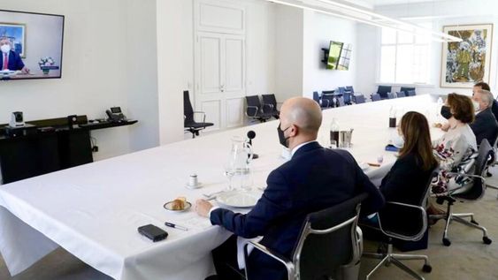 El presidente estadounidense envió una carta a Alberto Fernández en la que lo saluda y le pide una pronta recuperación. Foto Twitter.