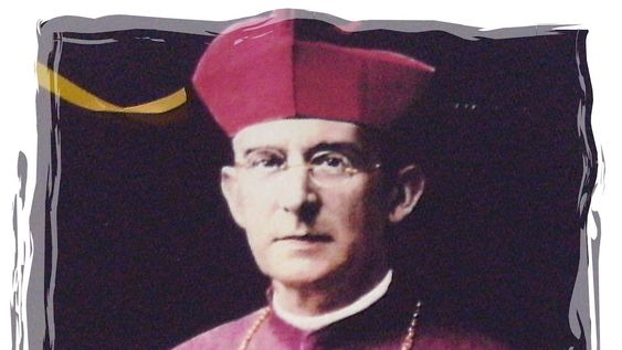 Monseñor José Aníbal Verdaguer Corominas, primer obispo de Mendoza. Durante su obispado bendijo la entrada del Arco Desaguadero y también introdujo la bendición de los frutos en los actos vendimiales. / Gentileza