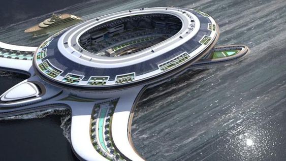 Así es Pangeos, el ‘crucero tortuga’ capaz de transportar 60.000 personas cuya construcción podría costar US$ 8000 millones. Foto: Web