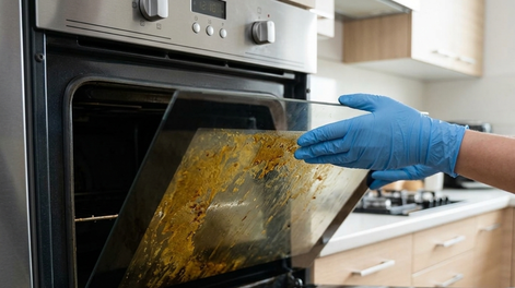 Con este truco podés limpiar el vidrio del horno fácilmente.&nbsp;