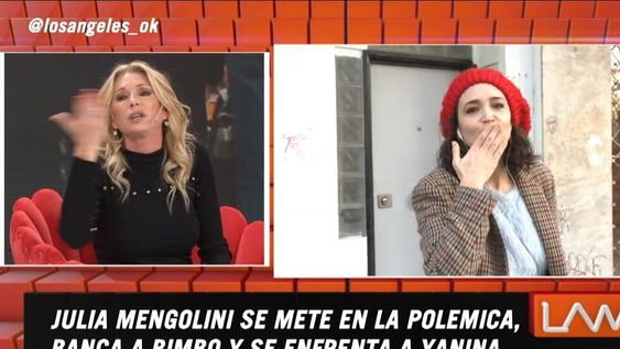 Yanina Latorre y Julia Mengolini se dijeron de todo en un móvil