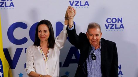 Los Andes | La líder opositora María Corina Machado y el candidato presidencial Edmundo González Urrutia (Foto gentileza)
