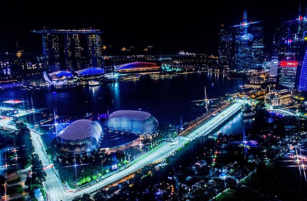 En Singapur, la carrera de la F1 será de noche. / Getty