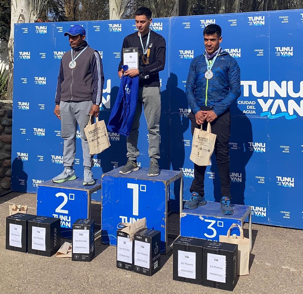 Podio masculino de los 5k