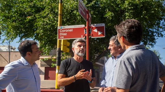 Ulpiano Suarez y Daniel Orozco recorrieron la avenida San Martín antes del inicio de las obras