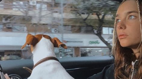 Lucía Celasco, la nieta de Susana Giménez y su perra