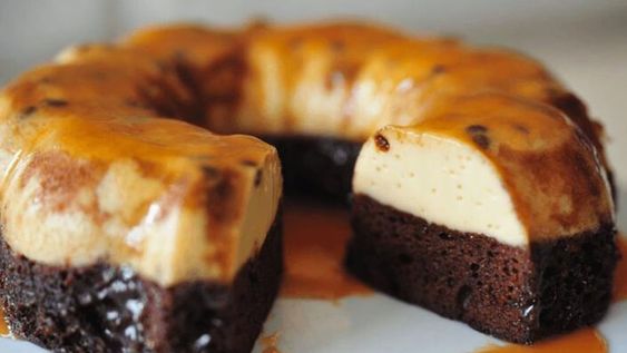 Chocoflan o torta imposible.