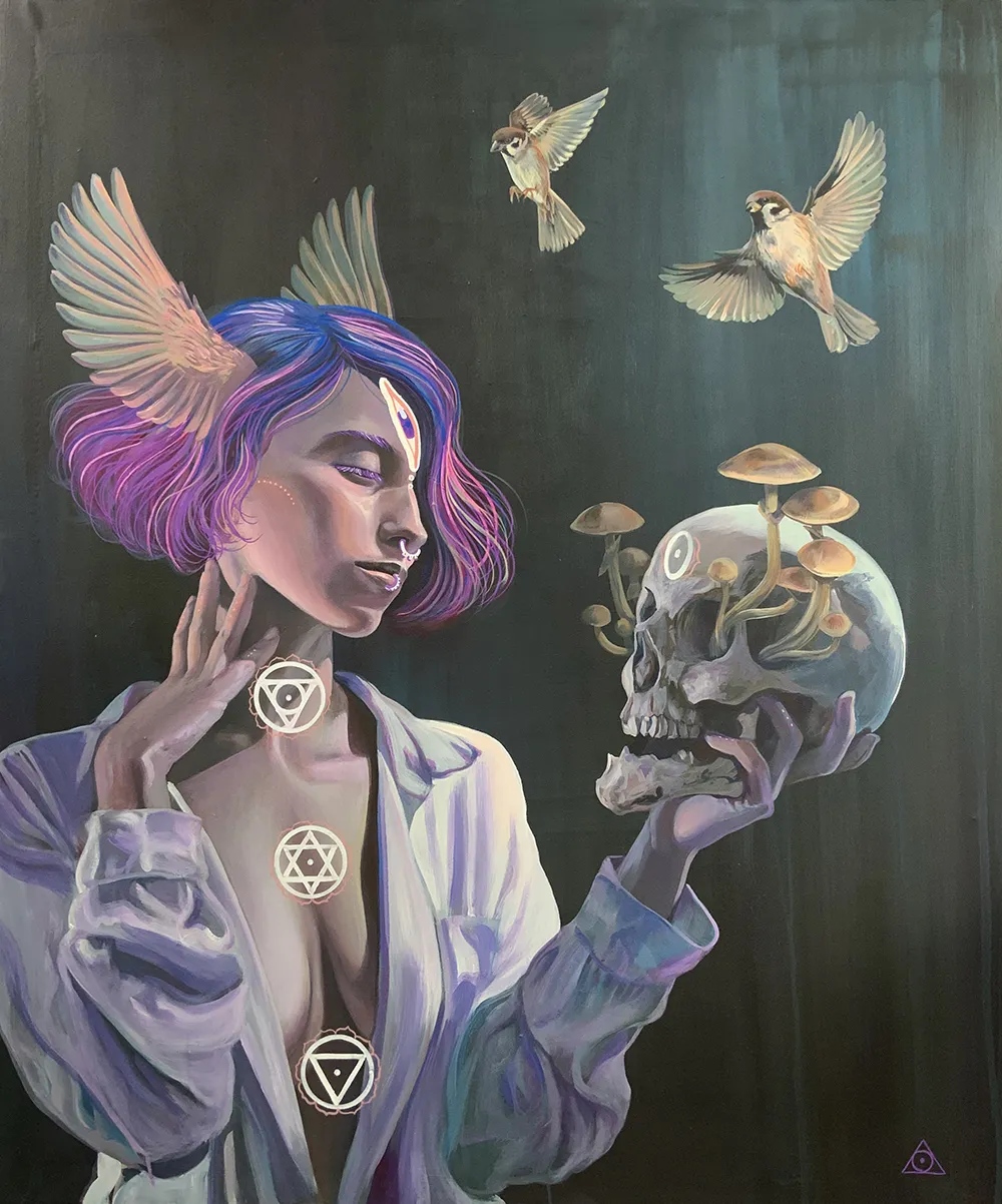 Obra de la artista plástica sanjuanina Mercedes Yacante.