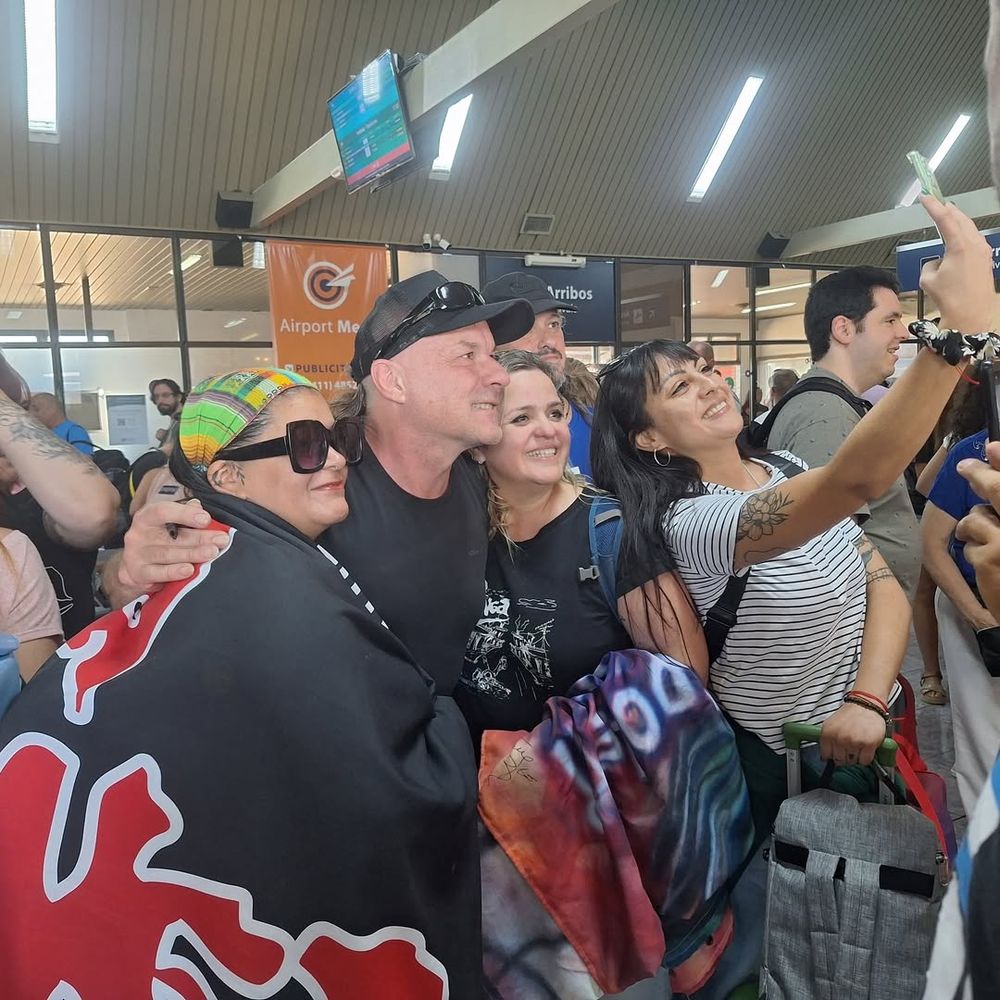 La Renga ya aterrizó en San Rafael para dar el show el sábado. - Instagram 