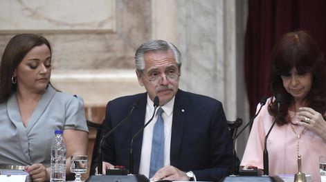 Los Andes | El presidente Alberto Fernández durante la apertura del período de sesiones ordinarias del Congreso de la Nación. Foto: Federico López Claro