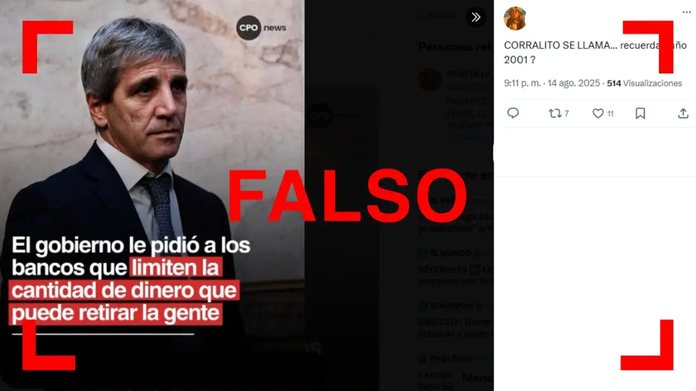 Es falso que el Gobierno instaló un nuevo corralito: no hay restricciones para retirar dinero de los bancos