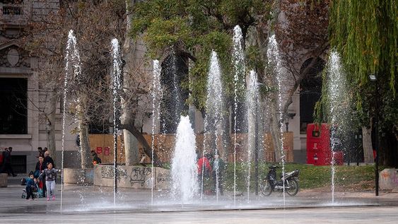Fuente de la Plaza San Martín.Foto: Ignacio Blanco / Los Andes