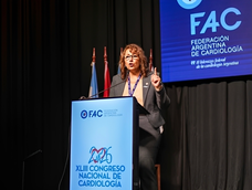 La Dra. Mildren del Sueldo es la actual presidenta de la Federación Argentina de Cardiología (FAC)
