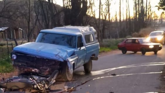 El accidente fatal se produjo frente al camping de Tupungato. Gentileza Ministerio de Seguridad y Justicia.&nbsp;
