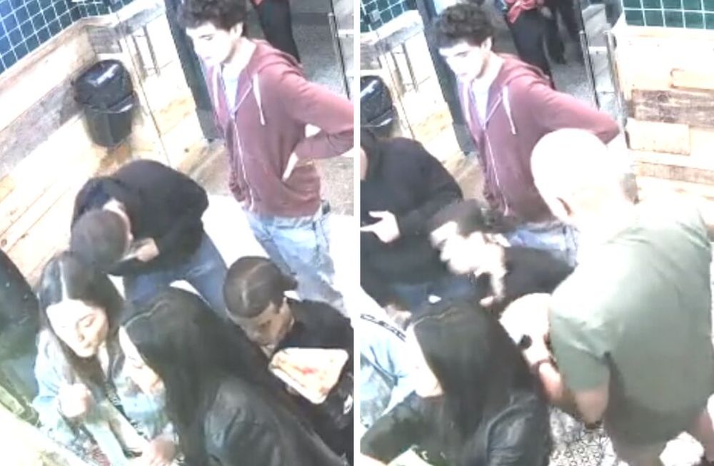 Un enano le robó el celular a una joven en un local de comidas. El dueño del establecimiento se dio cuenta, lo echó pero antes lo golpeó.