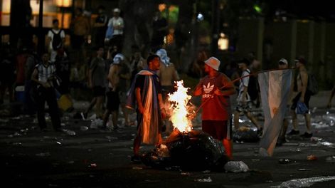 Incidentes en el Obelisco tras los festejos por la Selección Argentina (Gentileza)
