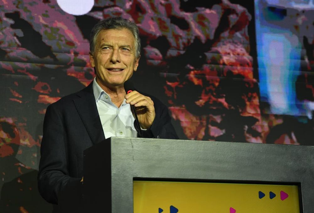 El presidente del PRO nacional, Mauricio Macri, en su visita a Mendoza.