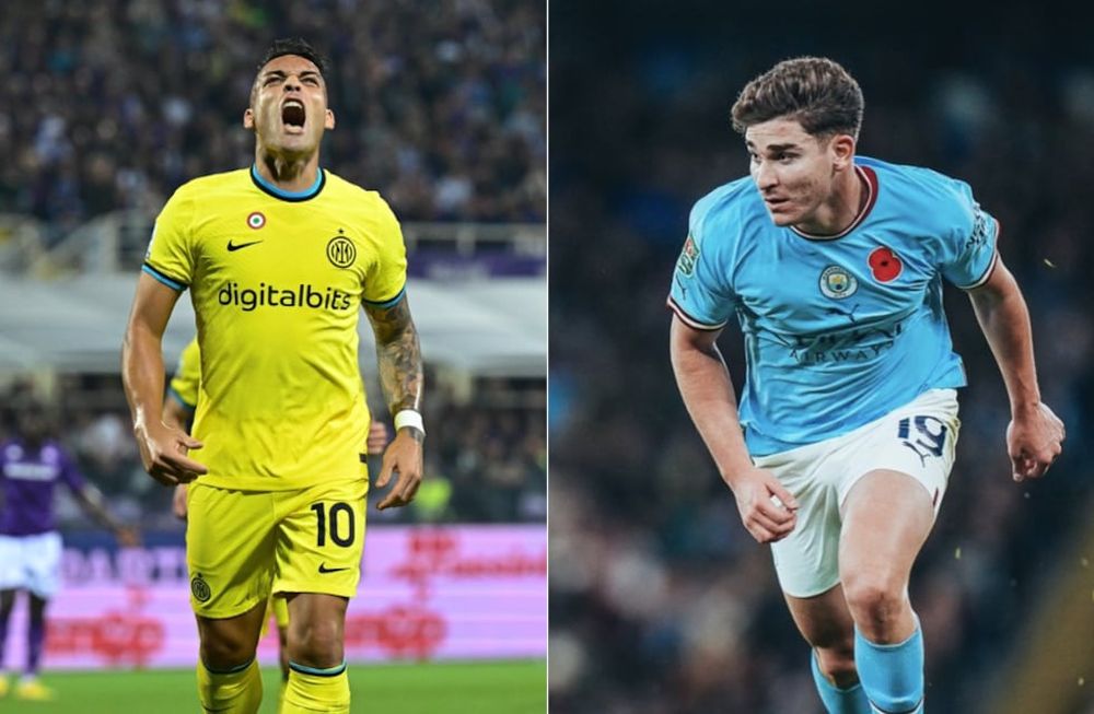 Lautaro Martínez y Julián Álvarez marcaron para el Inter y para el Manchester City, cuando queda menos de dos semanas para el Mundial de Qatar.