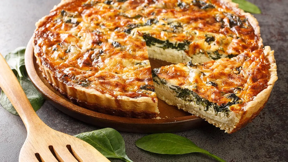Con esta receta de tarta de pollo y espinaca podrás comer rico y sano.