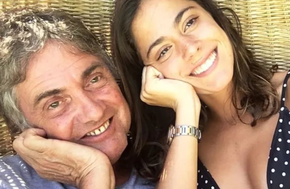 Alejandro Stoessel junto a su hija Tini.