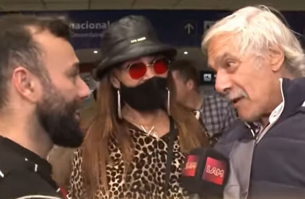 Moria Casán y “Pato” Galmarini, muy enamorados.