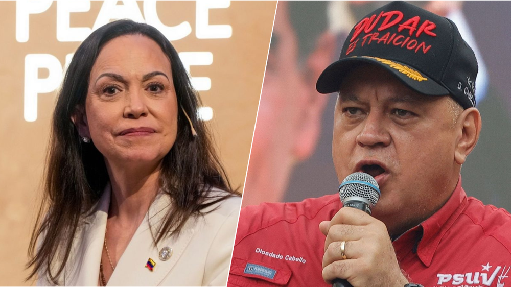 Tras años de censura, un canal de Venezuela transmitió a Corina Machado y recibió una amenaza de Diosdado Cabello.