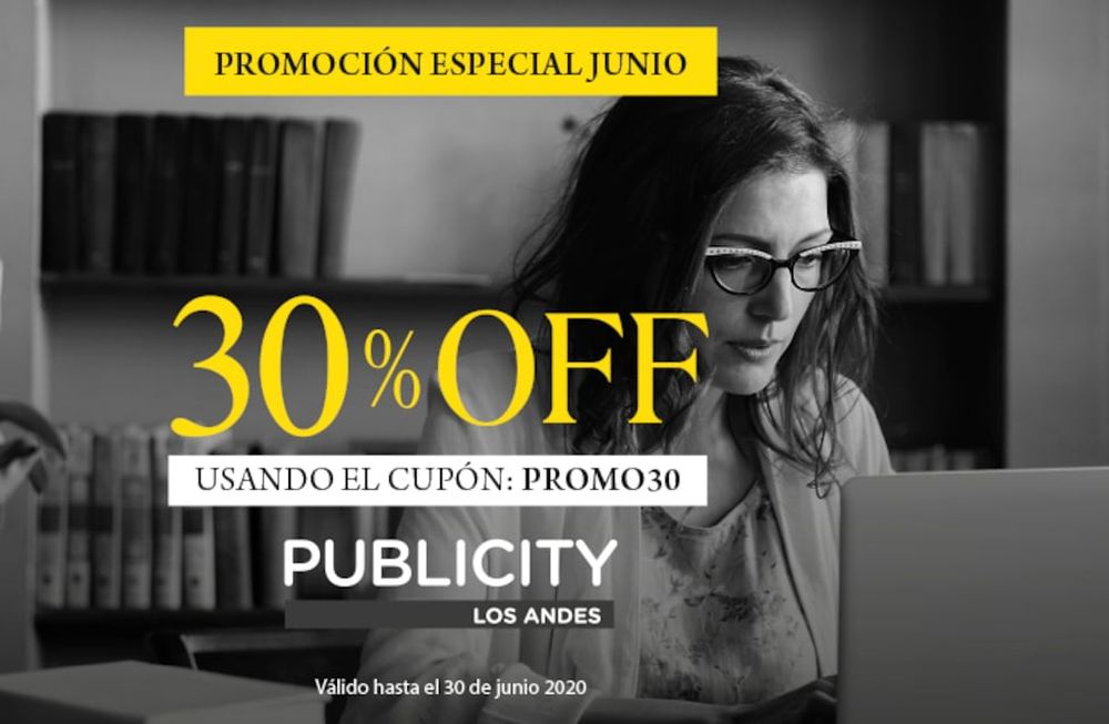 ¡Promocioná tu negocio con un 30% off!