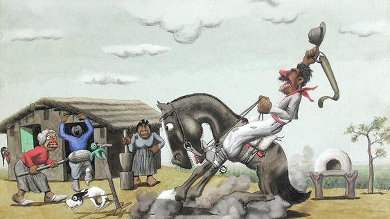 Las populares obras reflejan con lujo de detalles la vida gaucha de fines del siglo XIX y principios del XX.  Gentileza: Molina Campos Ediciones