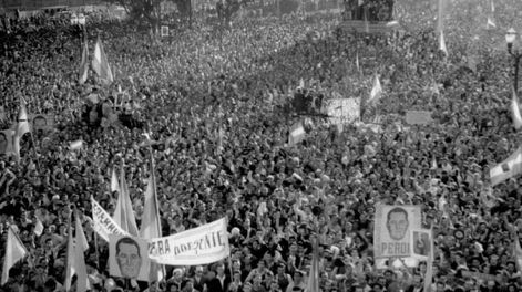 Los Andes | Efemérides. El discurso de Juan Domingo Perón del 17 de octubre de 1945, día en el que nació el día de la lealtad peronista. (Web)