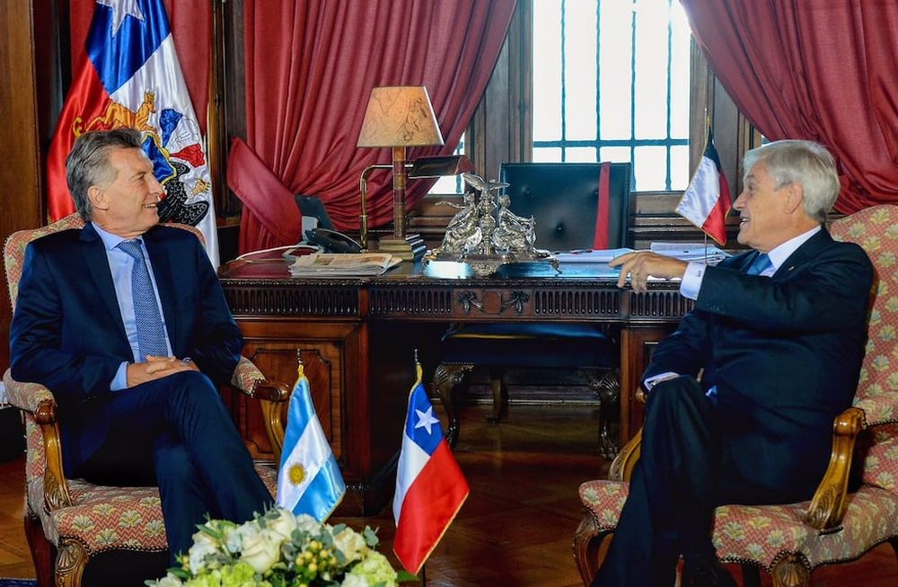 Macri se reunió con Piñera: quiere mejorar la interacción energética con Chile