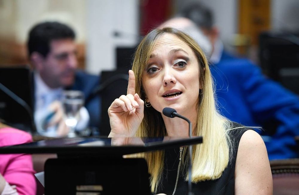 La senadora nacional Anabel Fernández Sagasti pidió la exclusión del senador Kueider. Foto: @SenadoArgentina
