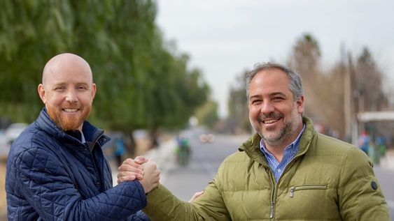 Stevanato y Allasino recorrieron el avance de las obras en calle Paso